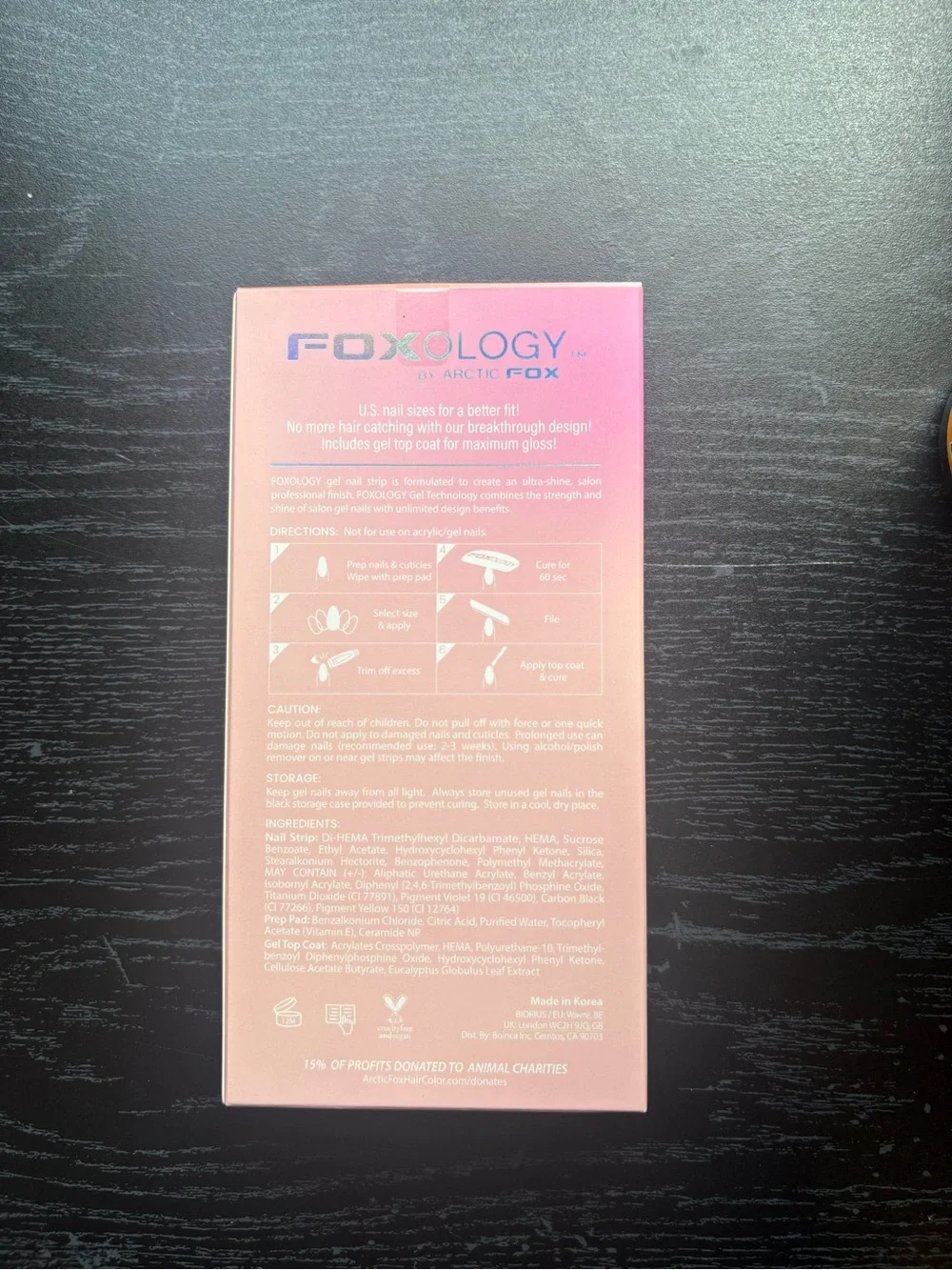 Foxology Gel Nail Kit by Arctic Fox — Pink Floral